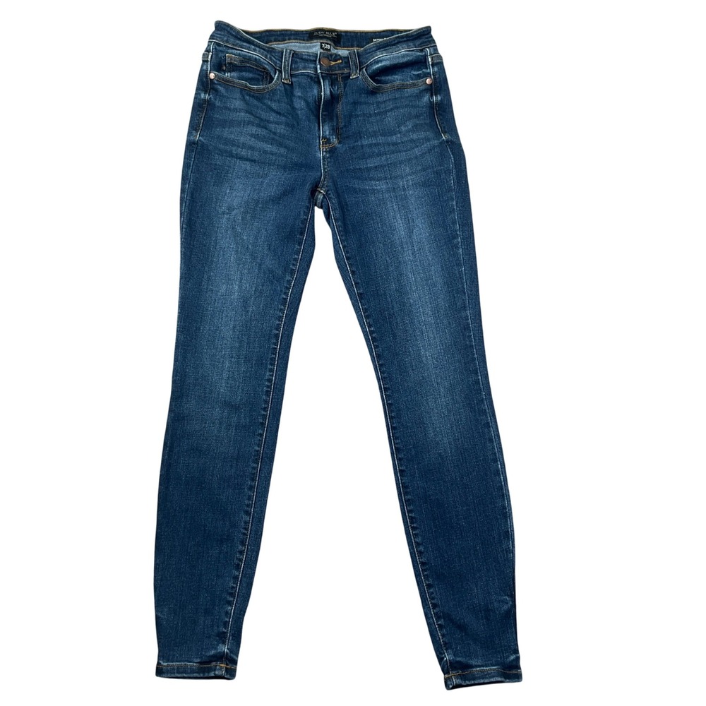 Judy Blue LA Jeans Women 7/8 Blue Skinny‎ JB82252MD Stretch Denim